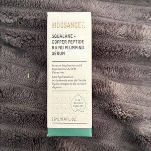 Biossance Sqalane + Copper Peptide Rapid Plumping Serum 12ml